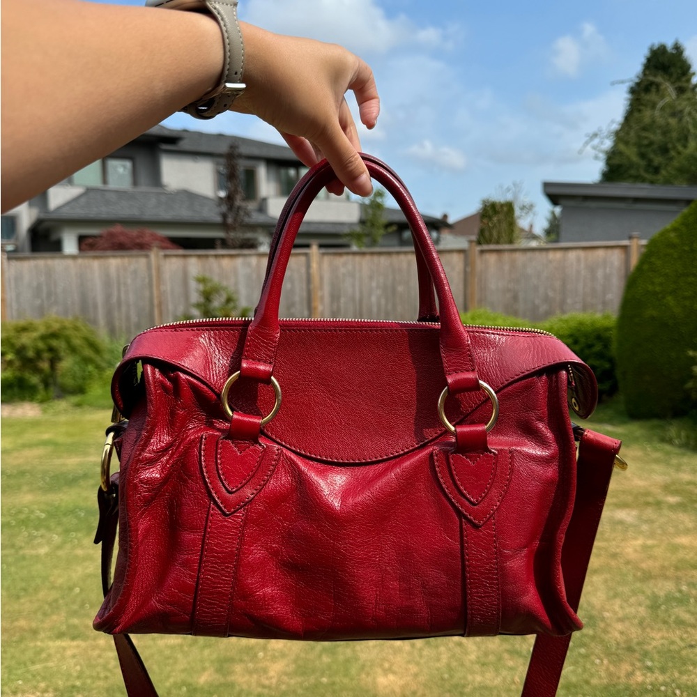 Marc Jacobs Leather Satchel Handbag - Picture 5 of 9